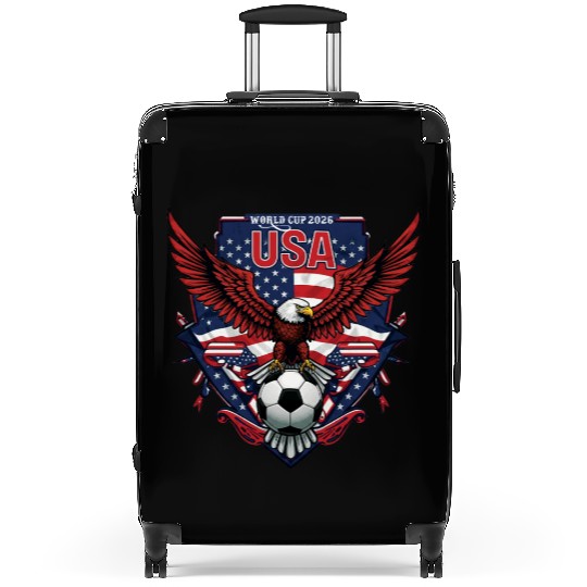 USA Soccer World Cup 2026 Eagle Patriotic Apparel Suitcases