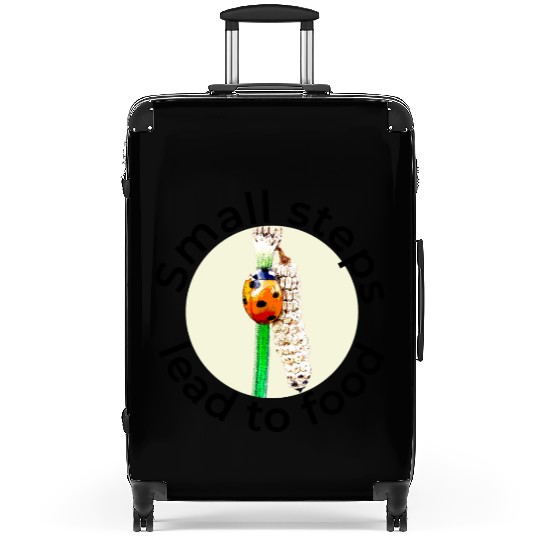 Small Steps Lead to Food – Ladybug Art Suitcases