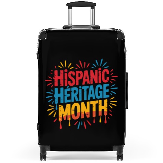 Hispanic Heritage Month Celebration Design Suitcases