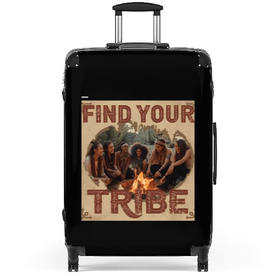 Find Your Tribe Nature Camping Design Suitcases