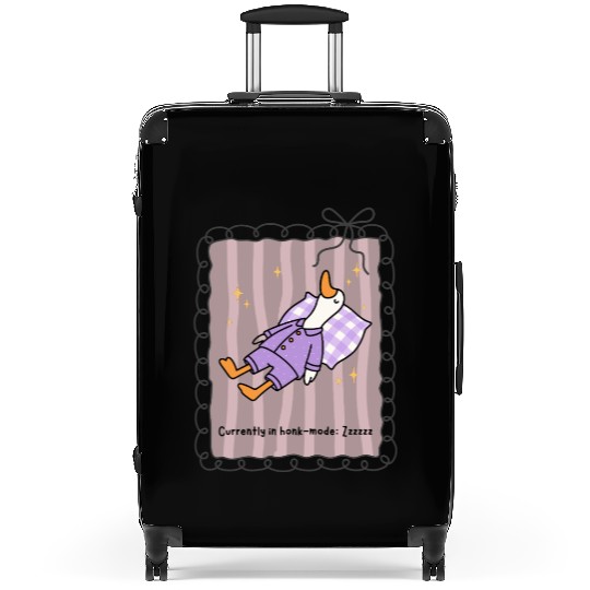 Silly Goose in Honk-Mode Pajama Design Suitcases