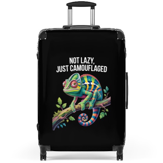 Camouflaged Chameleon Pride Suitcases