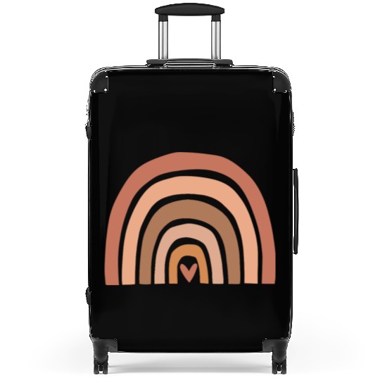 Earth Tones Abstract Rainbow Design Suitcases