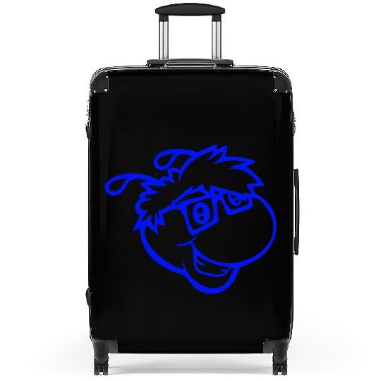 Nerd Caterpillar Intelligent Geek Worm Glasses Fun Suitcases