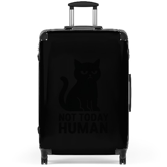 “Not Today Human” – Cute Kitty Suitcases