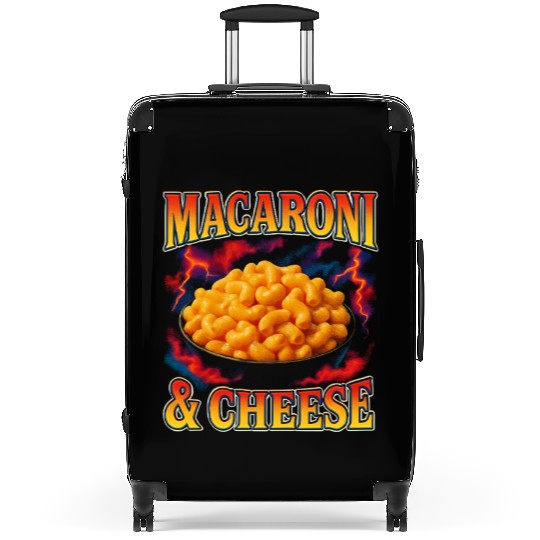 Macaroni And Cheese Favorite Food Weird 90s Suitcases