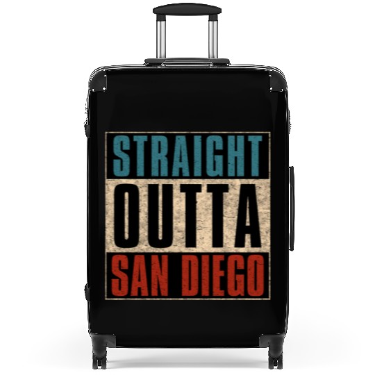Straight Outta San Diego California CA Suitcases