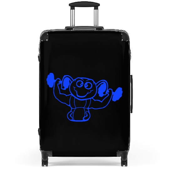 Caterpillar Bodybuilder Muscle Building Strong Fit Suitcases