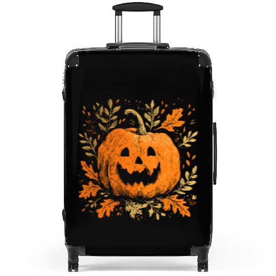 Fall Jack-o'-lantern Spooky Pumpkin Halloween  Suitcases