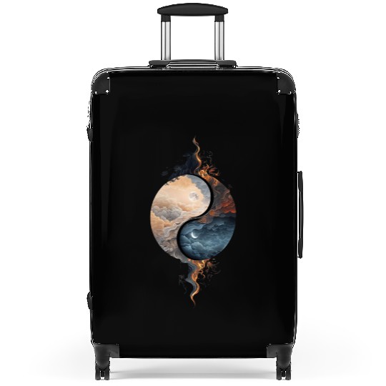 Yin Yang Celestial Balance Design Suitcases