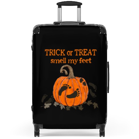Pumpkin Footprints Suitcases