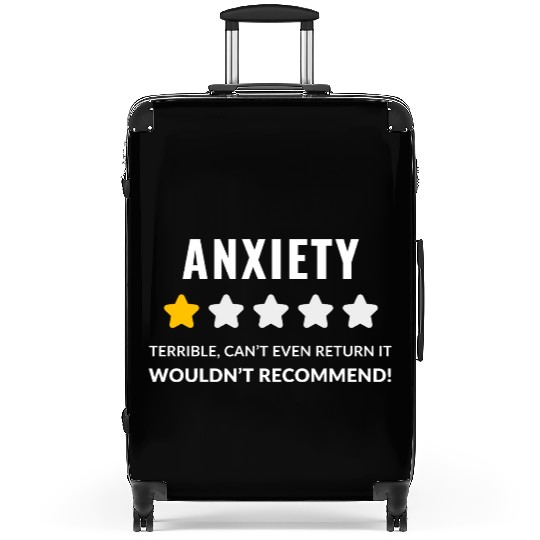 Abstract Anxiety and Emotions Illustration Suitcases
