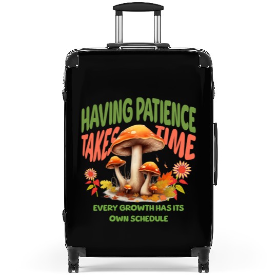 Autumn Mushrooms Growth Message Suitcases