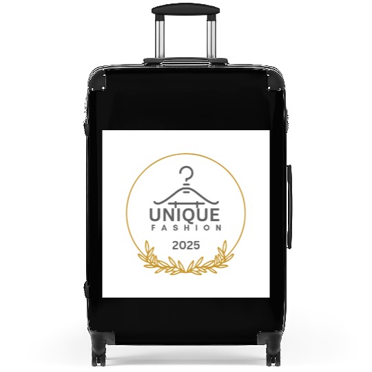 Black And Gold Minimalist Fashion Logo Suitcases