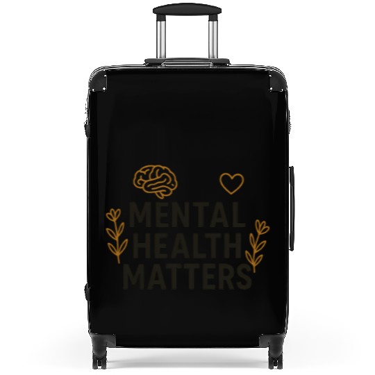 Mental Health Matters | Positive Mindset Graphic T Suitcases
