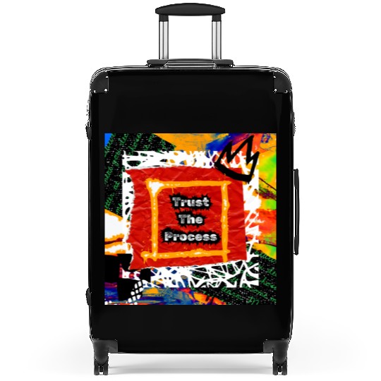 Trust The Process Graffiti Art Design Suitcases