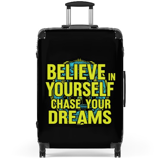 Inspirational Dream  Typography Design Suitcases