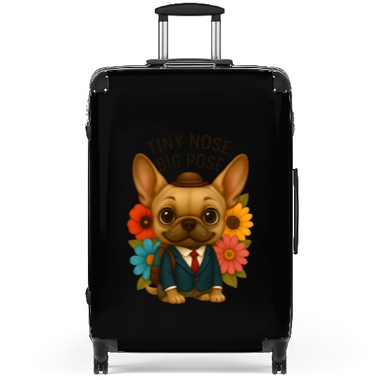 Tiny Nose Big Pose Chihuahua Back to School  Suitcases