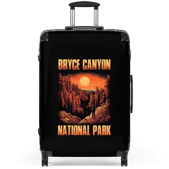 Bryce Canyon National Park Sunset Illustration Suitcases