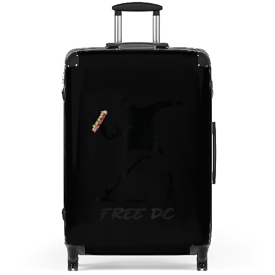 Free DC Sandwich Guy Banksy Style Street Art Suitcases