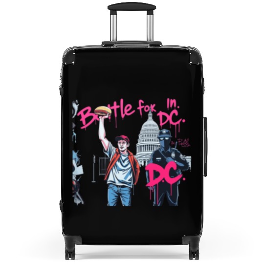 Free DC Sandwich Guy Banksy Style Street Art Suitcases