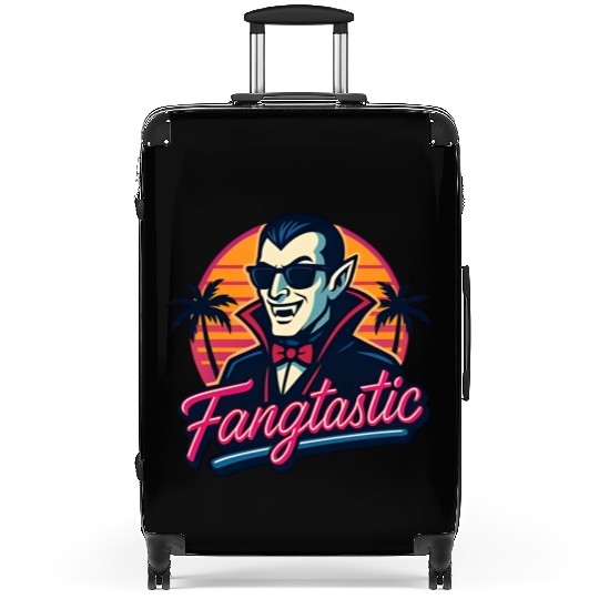 Fangtastic – Retro Vampire Neon Style Suitcases
