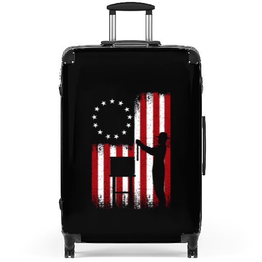 American Flag Golf USA Flag Suitcases
