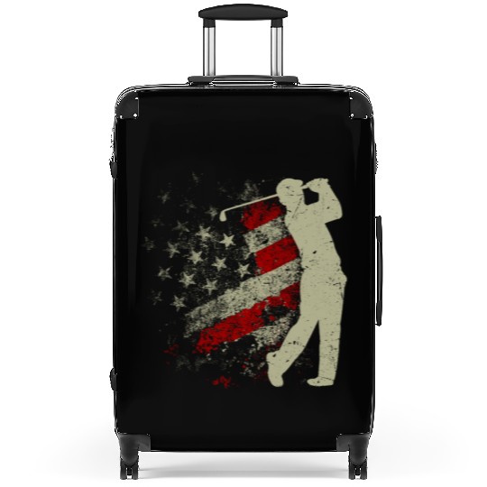 American Flag Golf USA Flag Suitcases