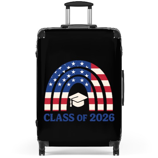 Senior 2026 | Graduation Class of 2026 Blue Design Suitcases
