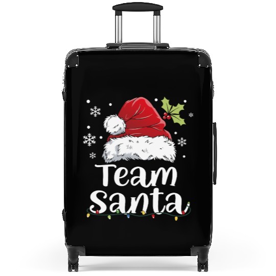 Team Santa Holiday Christmas Design Suitcases