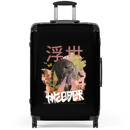 Mystical Tiger with Kanji & Boy Name THEODOR Suitcases