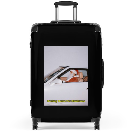 Santa's Joyful Ride Card Design Suitcases