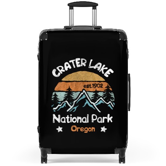 Crater Lake Oregon US National Park Camping Hiking Suitcases