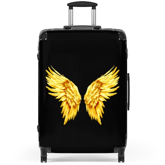 Golden Angel Wings  Suitcases