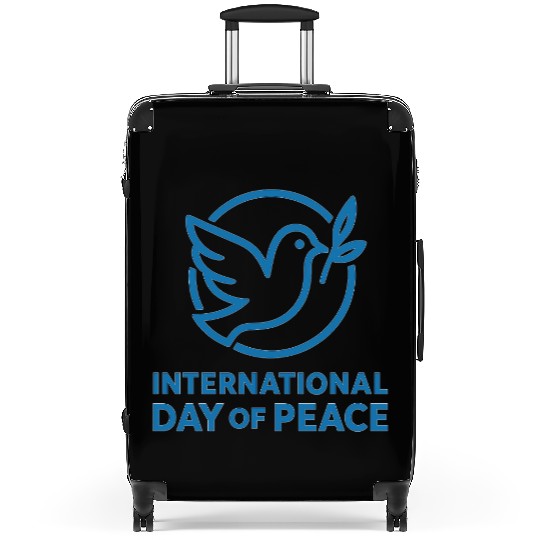 Peace Dove with Olive Branch Illustration Suitcases
