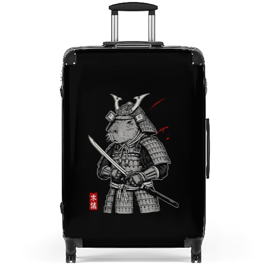 Samurai Otter in Armor Suitcases