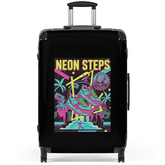 Neon Steps Retro Athletic retro 90 Suitcases