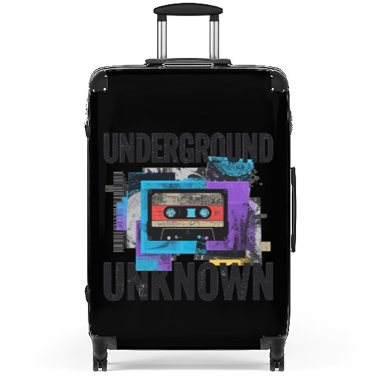 Underground Cassette Tape Urban Art Suitcases