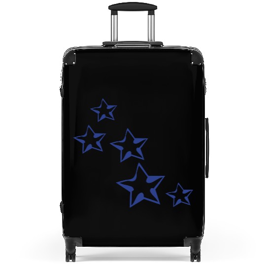 blue stars pattern Suitcases