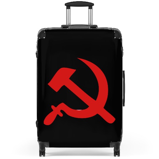 hammer and sickle Suitcases