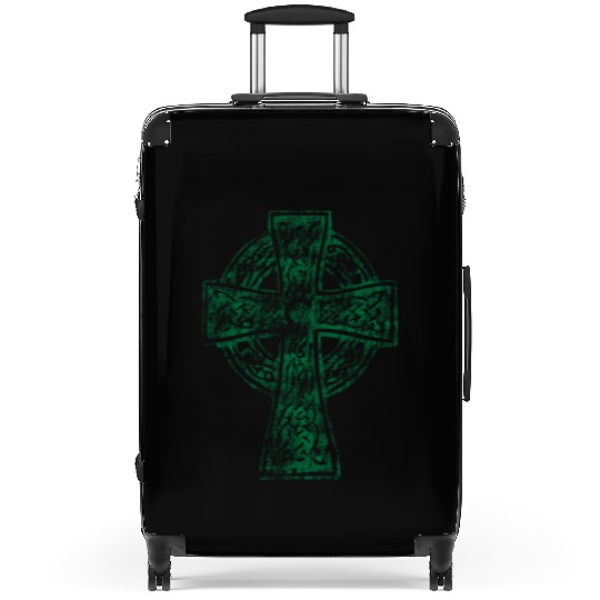 Classic Vintage Style Celtic Cross Crucifix Suitcases