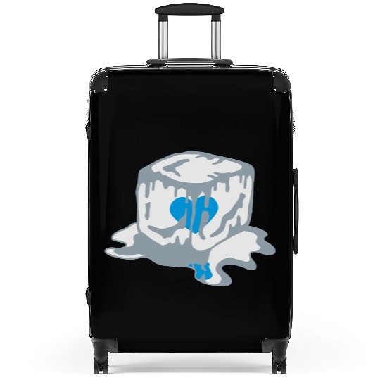 Ice Cube Heart Suitcases