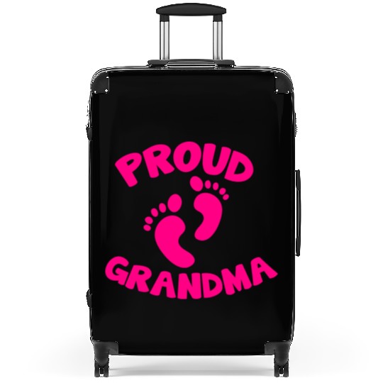 proud grandma with cute little maternity feet Suitcases