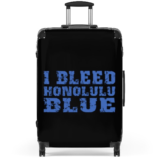 I Bleed Honolulu Blue Detroit Suitcases