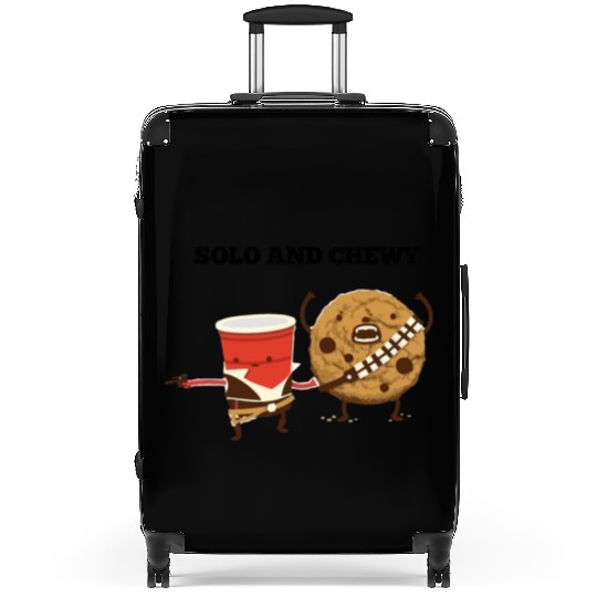 Funny star wars han solo and chewbacca Suitcases
