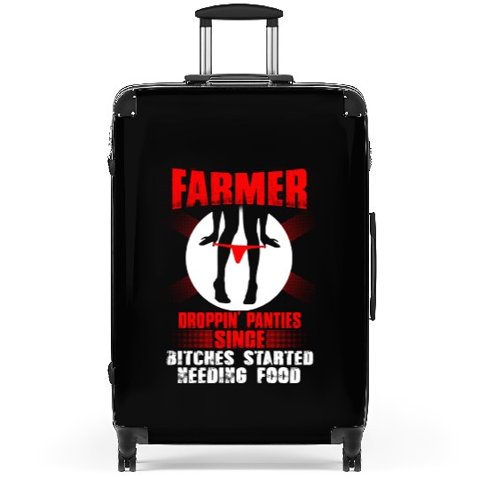 Farmer farmer's wife piglet farmer farmers farme Suitcases