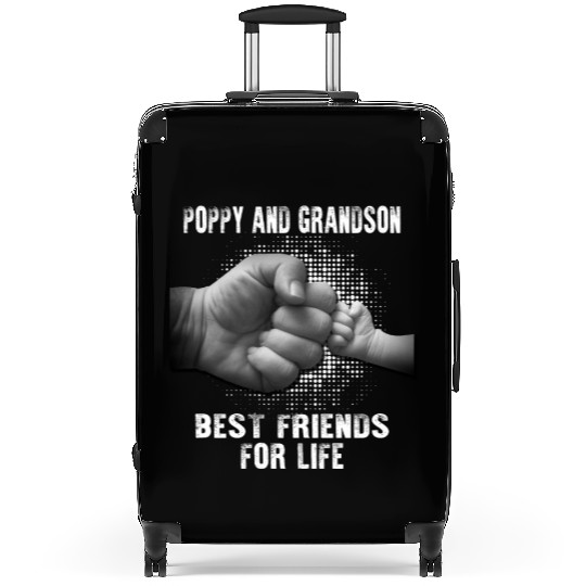 Poppy And Grandson Best Friends For Life Suitcases