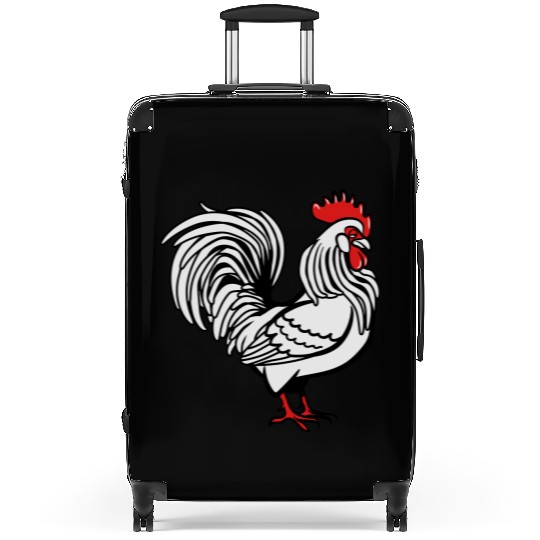 Cock witty bird Suitcases
