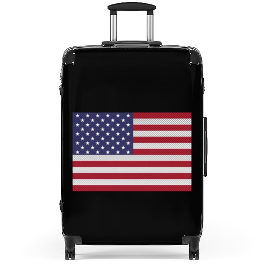Independence Day cross-stitch american flag Suitcases