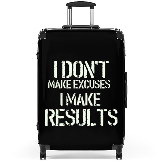 Cool motivational gym quote Suitcases